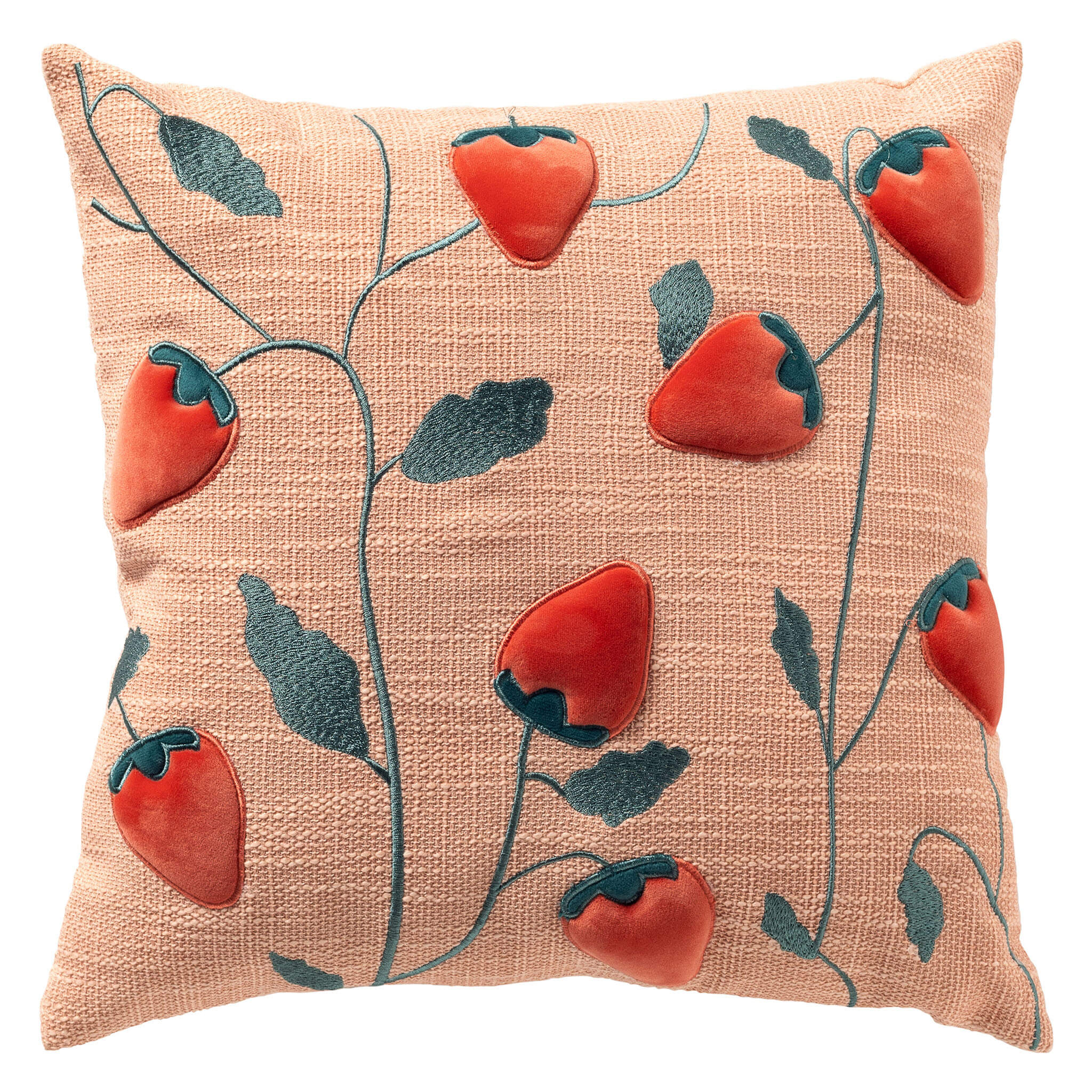 Pude Strawberry 45×45 cm — Peach Powder